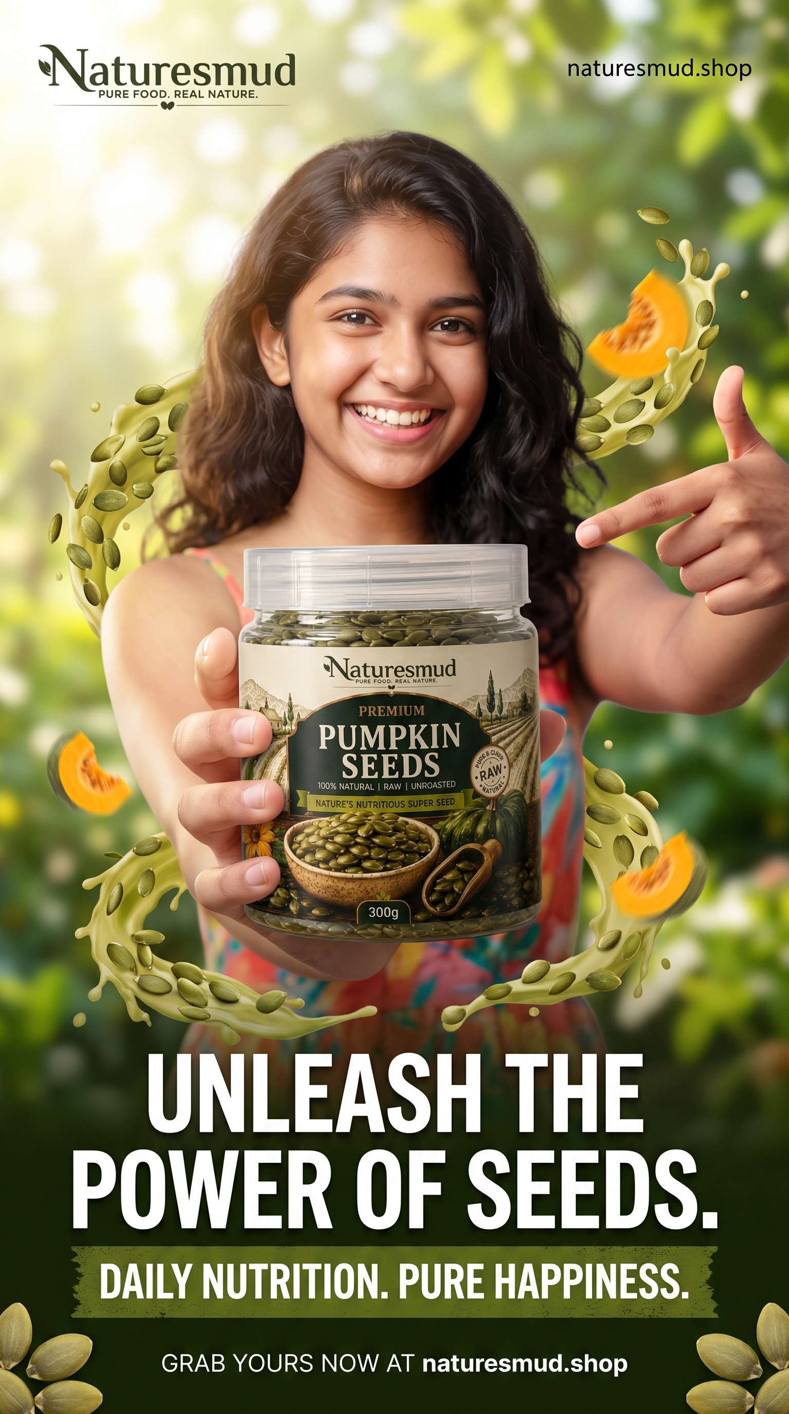 Pumpkin Seeds - Real In-Hand Jar View