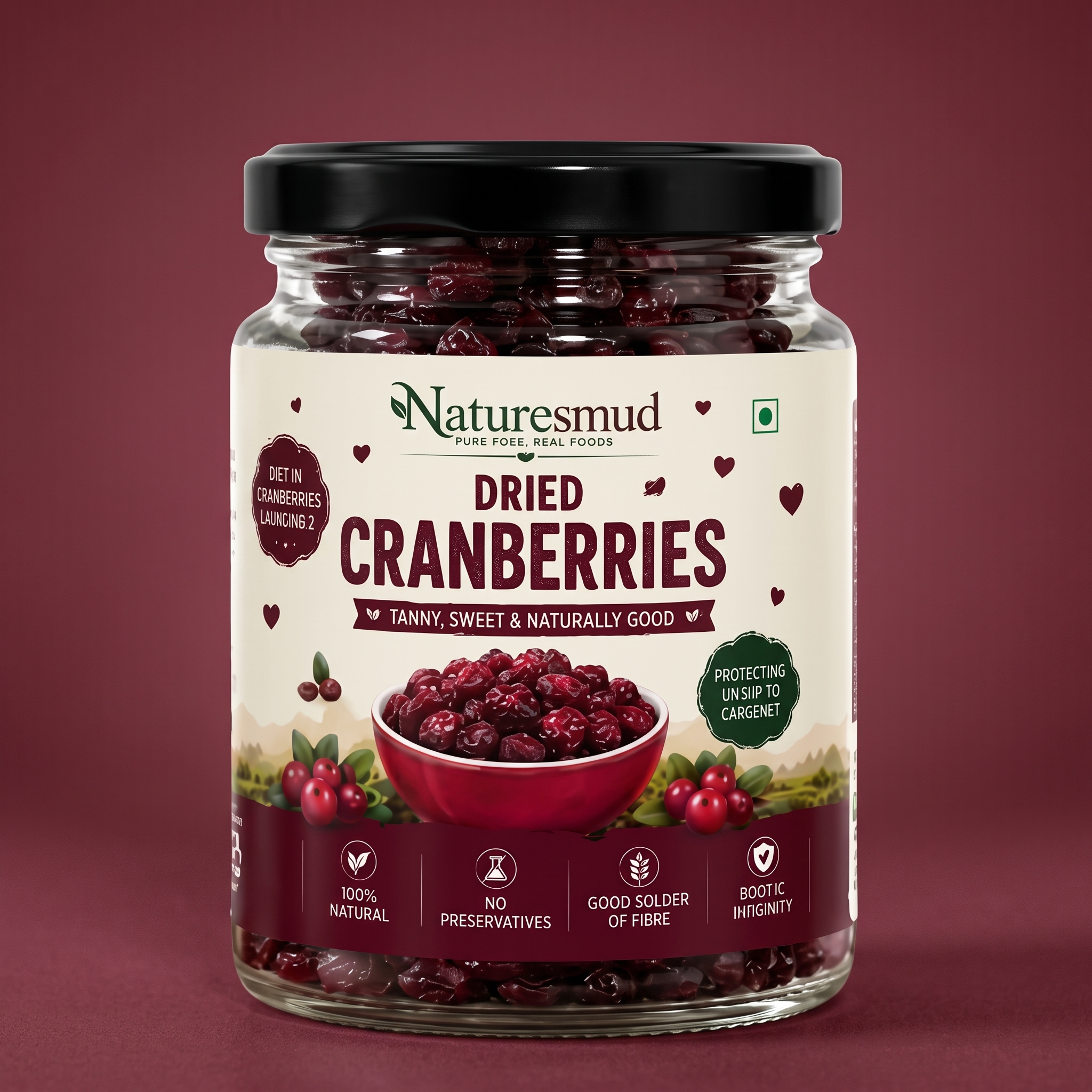 Dried Cranberries - Perspective View 8