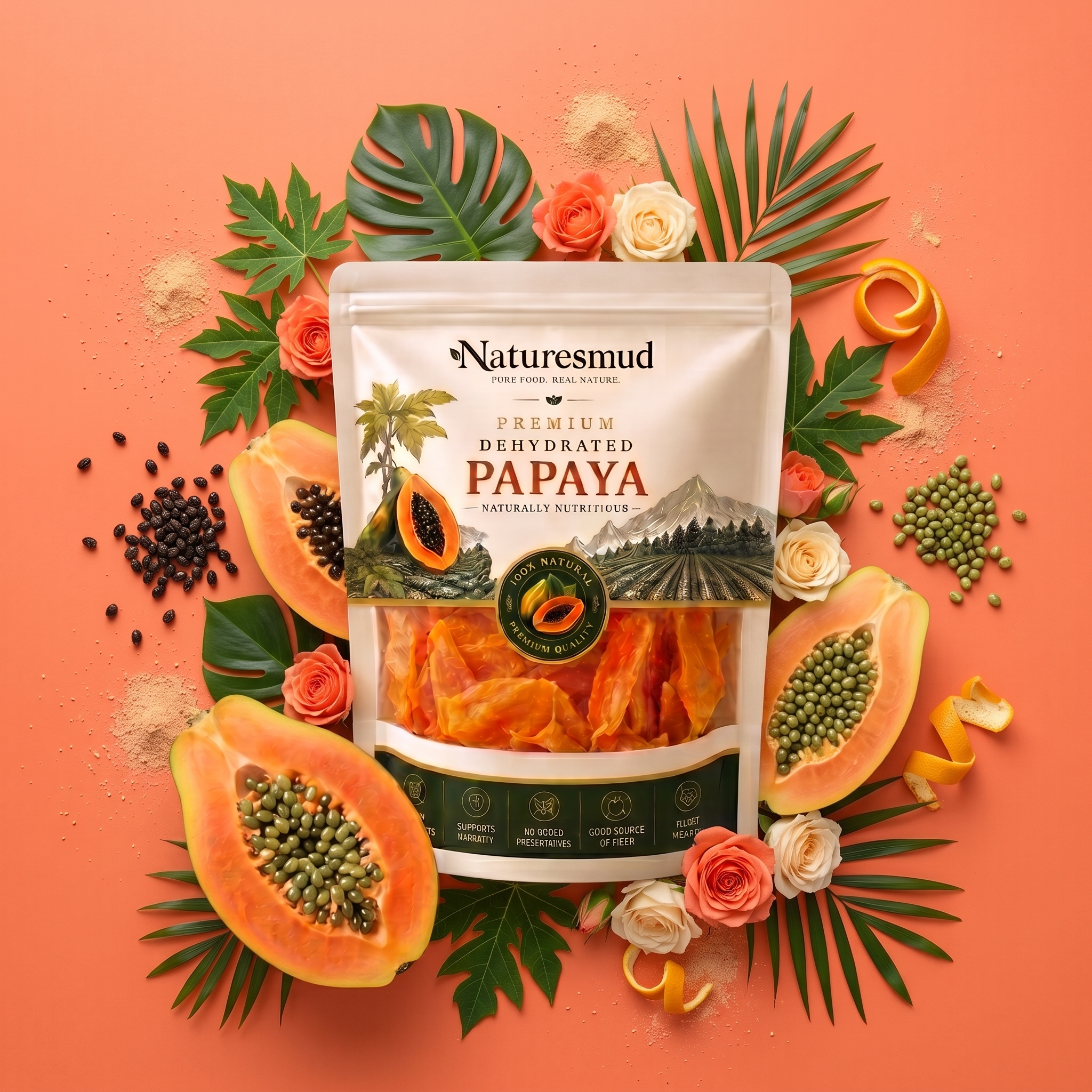 Dehydrated Sweet Papaya