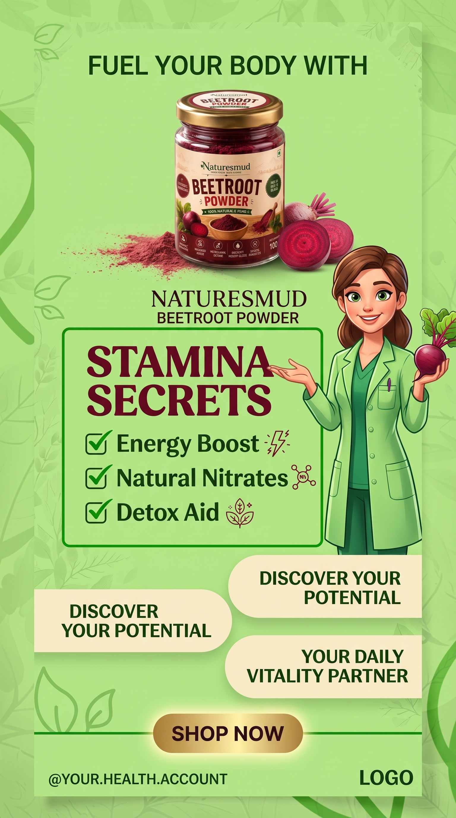 Beetroot & Berry Stamina Smoothie (Using Beetroot Powder) thumbnail 4