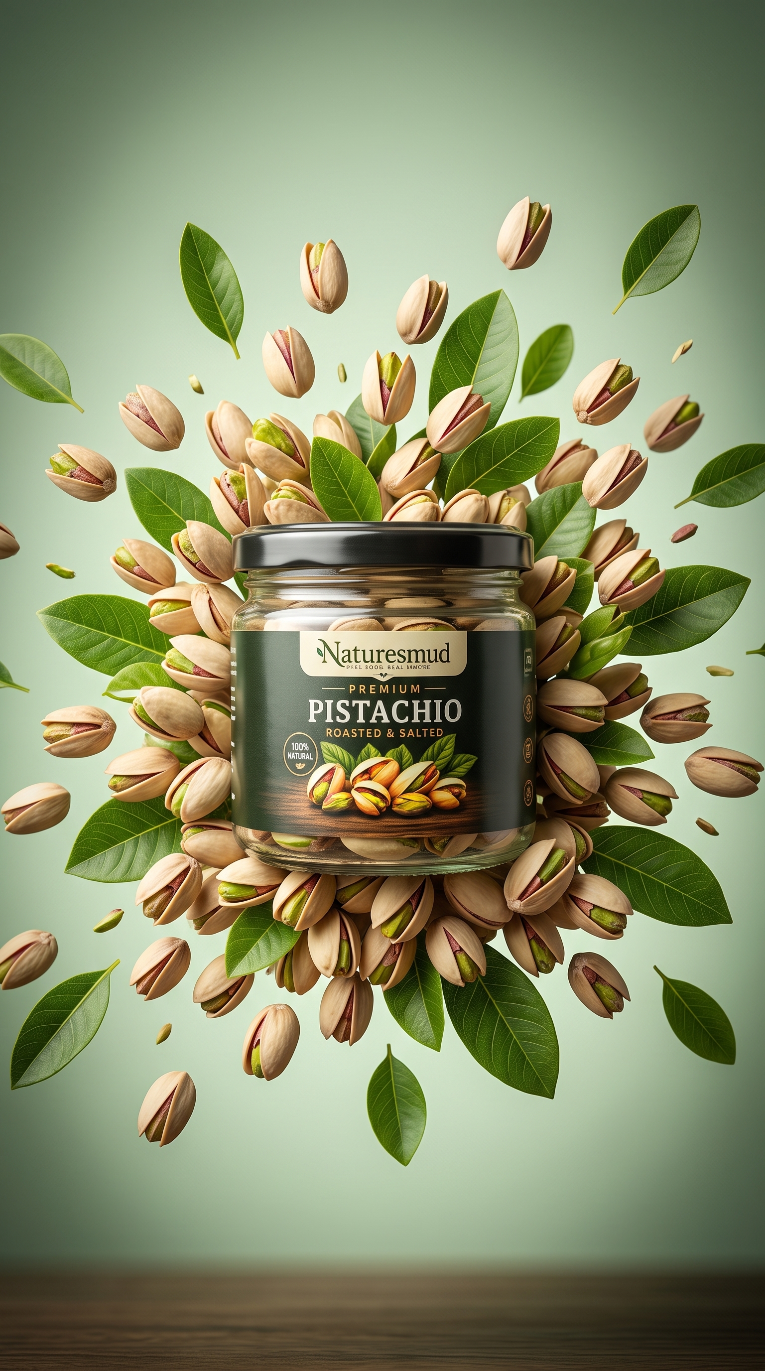 Premium Pistachio Roasted & Salted — Lifestyle & Studio View #6