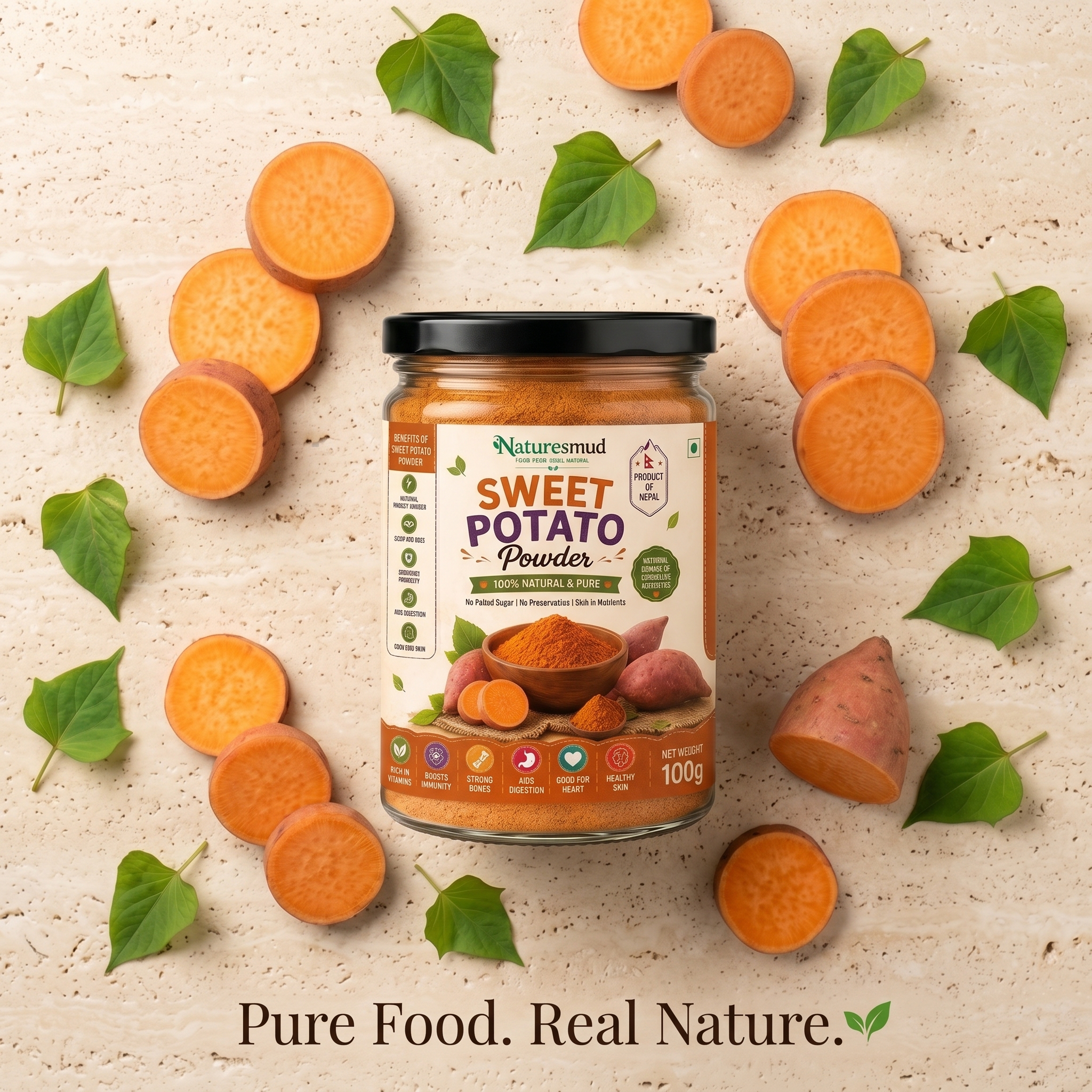 Sweet Potato Powder - Official Product Poster